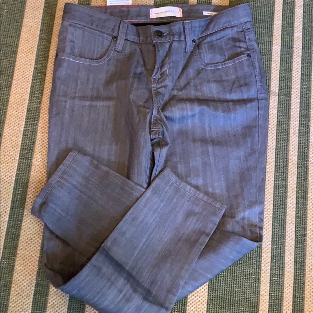 Gray straight leg jeans size 28
